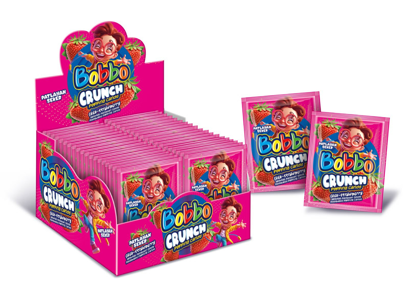 CRUNCH-STRAWBERRY FLAVOURED POPPING CANDY	
